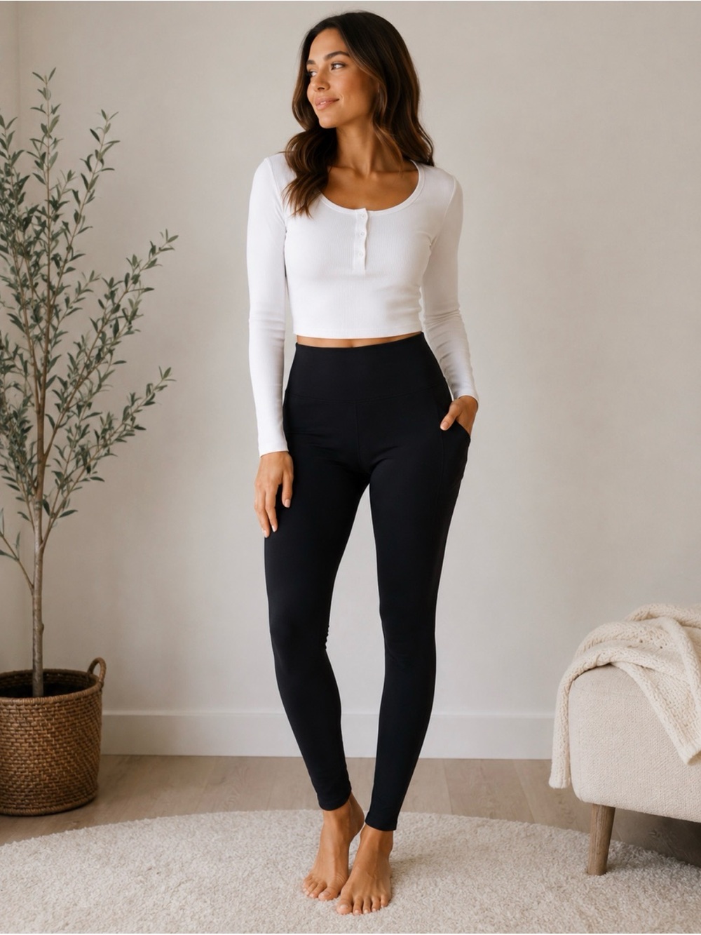 Fashion Nova Stretch High-Waist Black Leggings